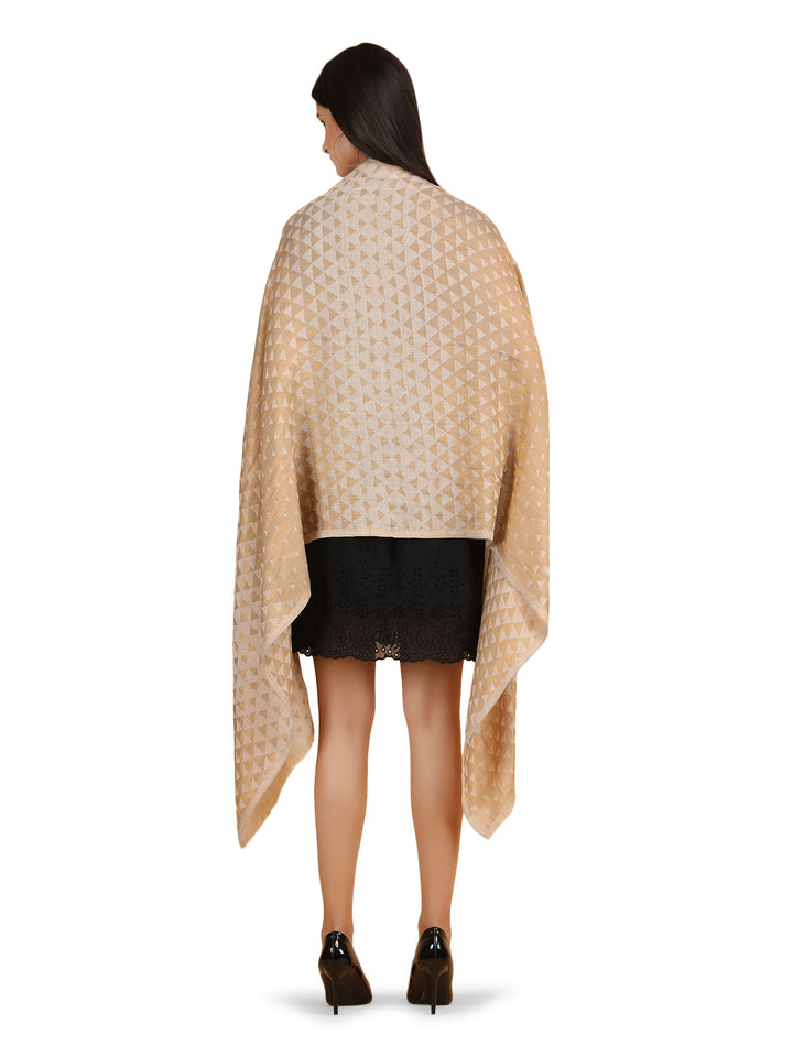 Pyramid Zari Fine Wool Stole - 5