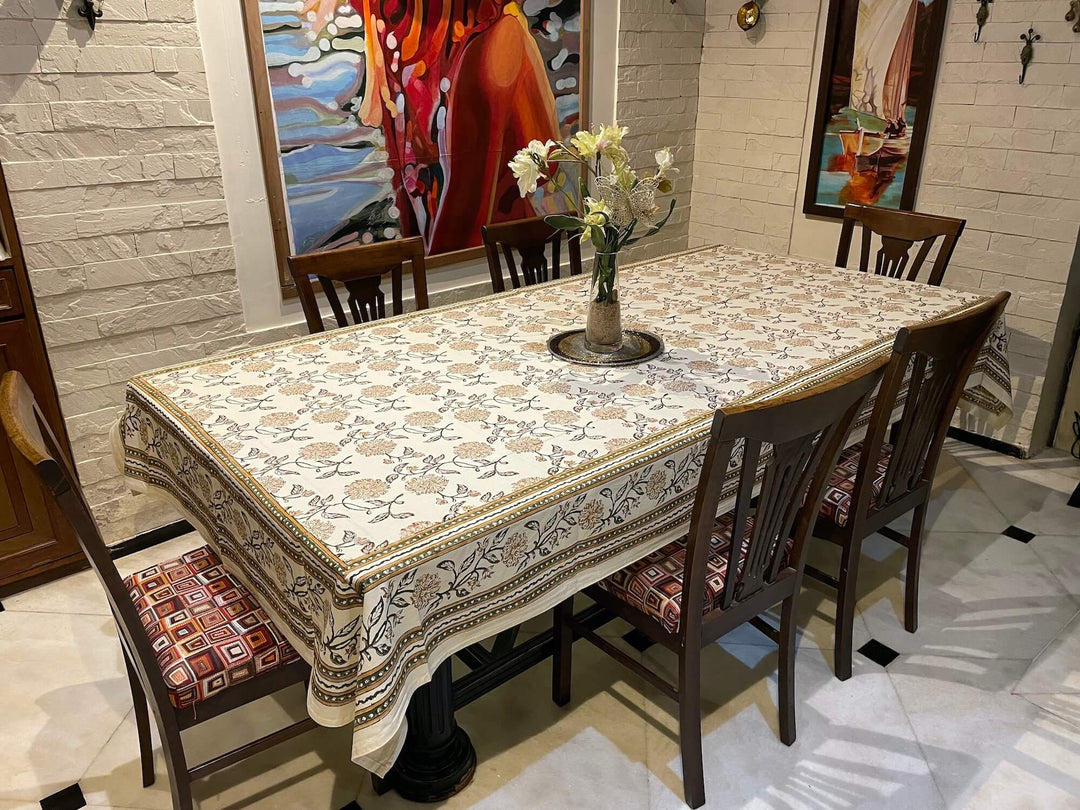 Jaipuri 8 Seater Cotton Table Cover - 7998