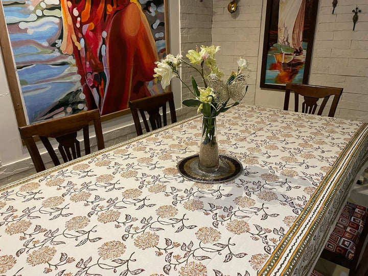 Jaipuri 8 Seater Cotton Table Cover - 7998