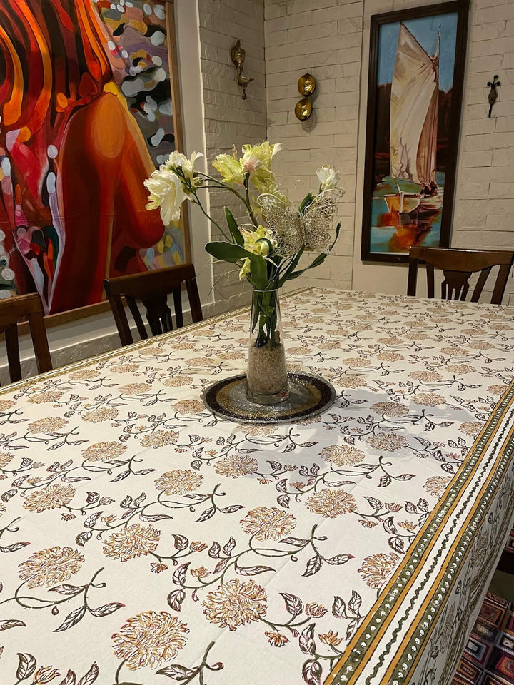 Jaipuri 8 Seater Cotton Table Cover - 7998