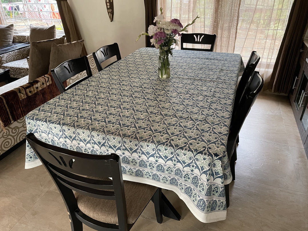 6 Seater & Square Table Cover Combo Set - 158