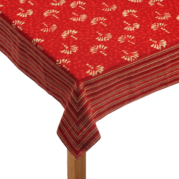 Jaipuri 4 Seater Cotton Table Cover - 127(40 x 60 inches)