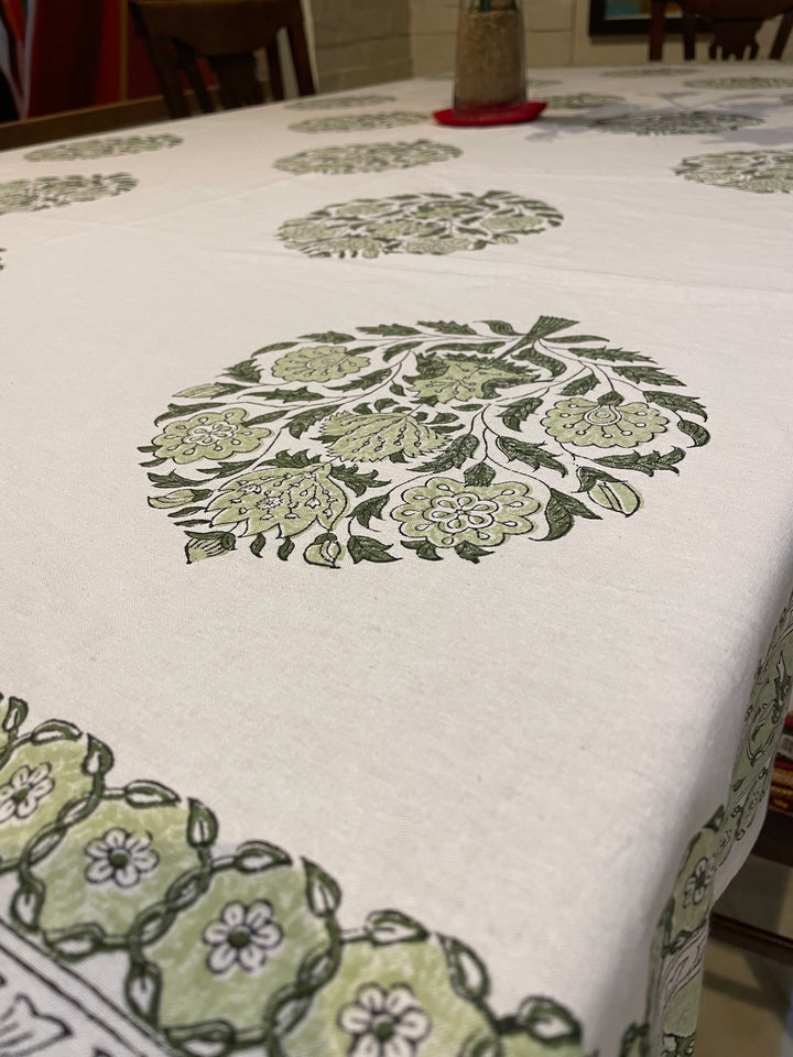 Jaipuri Square Cotton Table Cover - 107