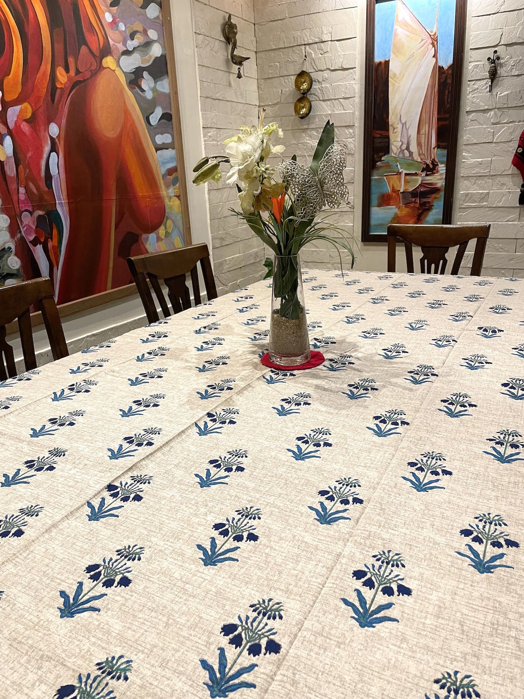 Fuljhari 100% Cotton Seater Table Cover