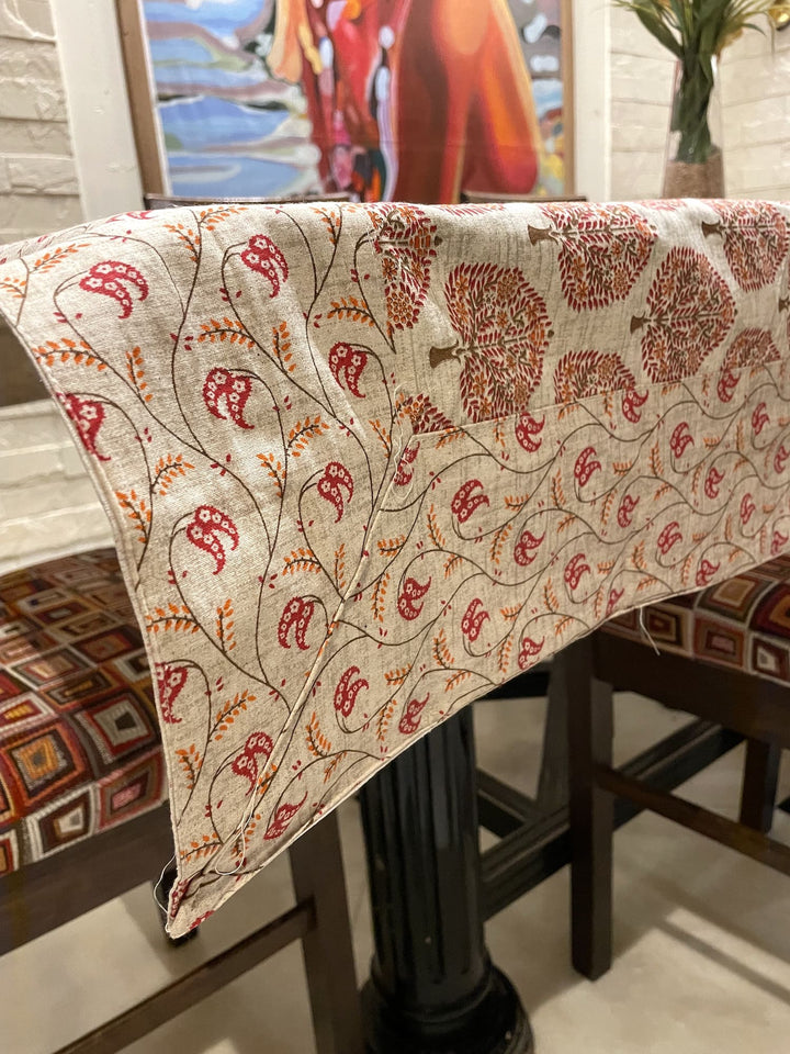 Paan Motif 100% Cotton Seater Table Cover