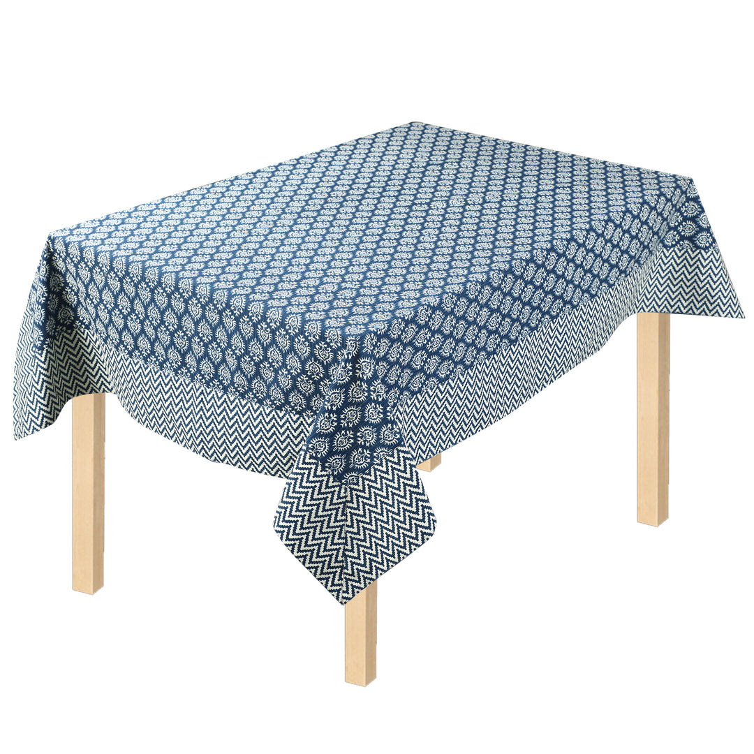 Blue Surya Ashoka 100% Cotton Seater Table Cover