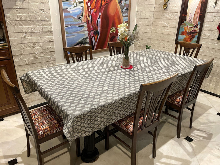 Grey Surya Ashoka 100% Cotton Seater Table Cover