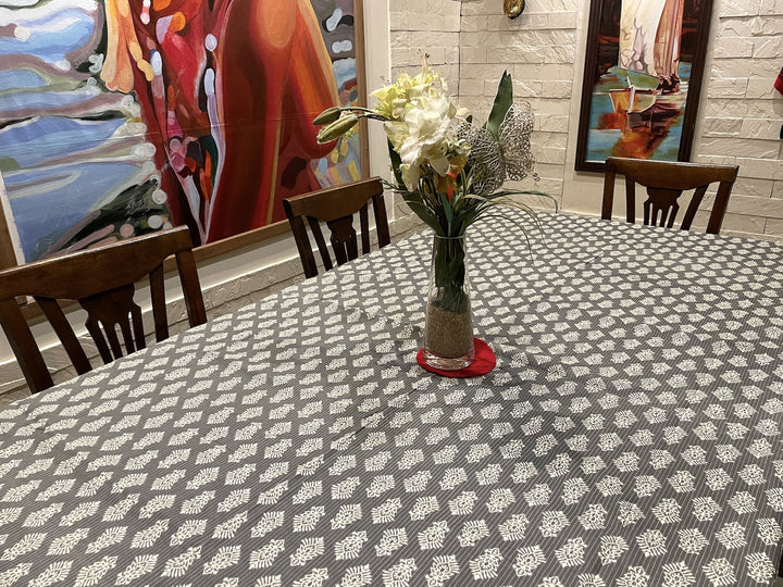 Grey Surya Ashoka 100% Cotton Seater Table Cover