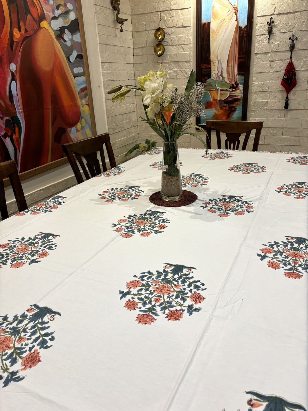 Gulzar 100% Cotton  Seater Table Cover - 5