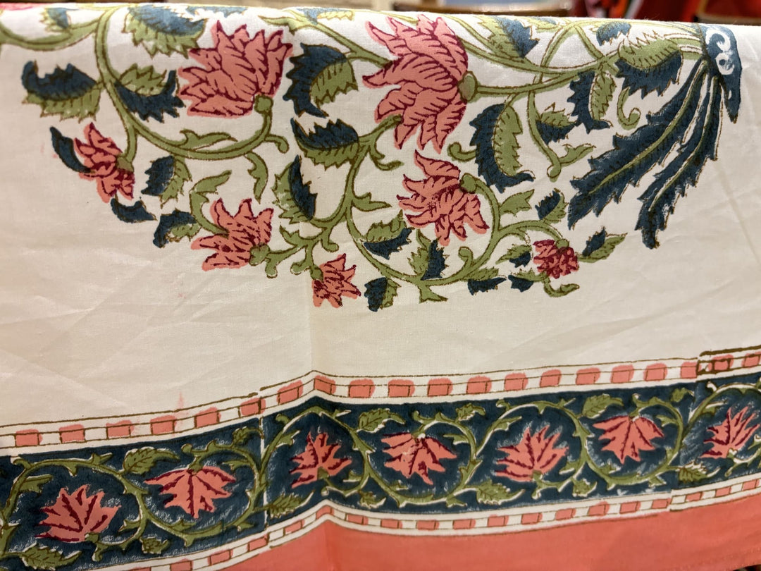 Gulzar 100% Cotton Seater Table Cover - Chandini