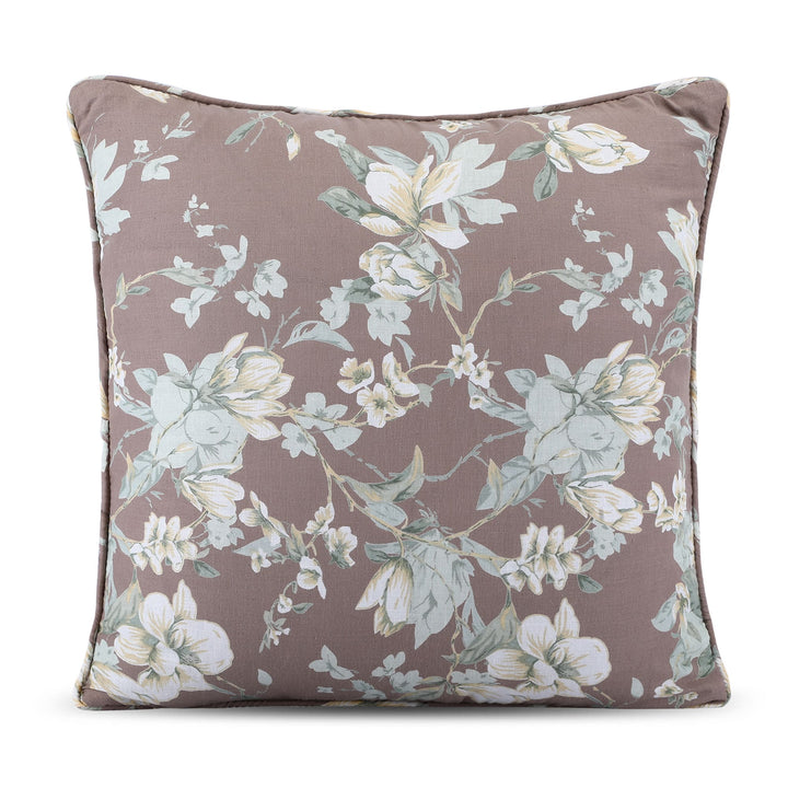 Quilted Floral 100% Cotton Cushion Covers - 135 (16 X 16 Inches)