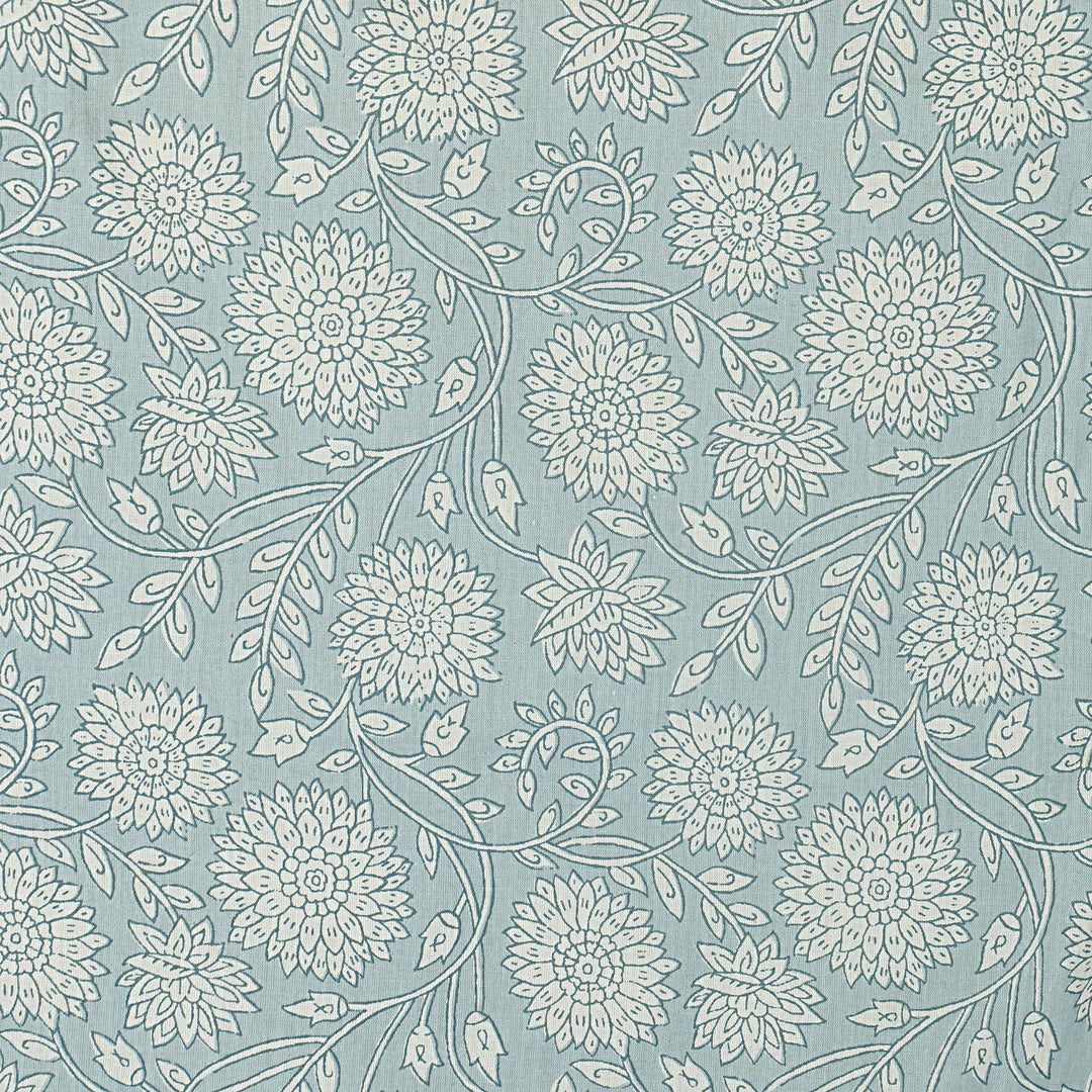 Blue Daisies 100% Cotton Reversible Dohar - 100