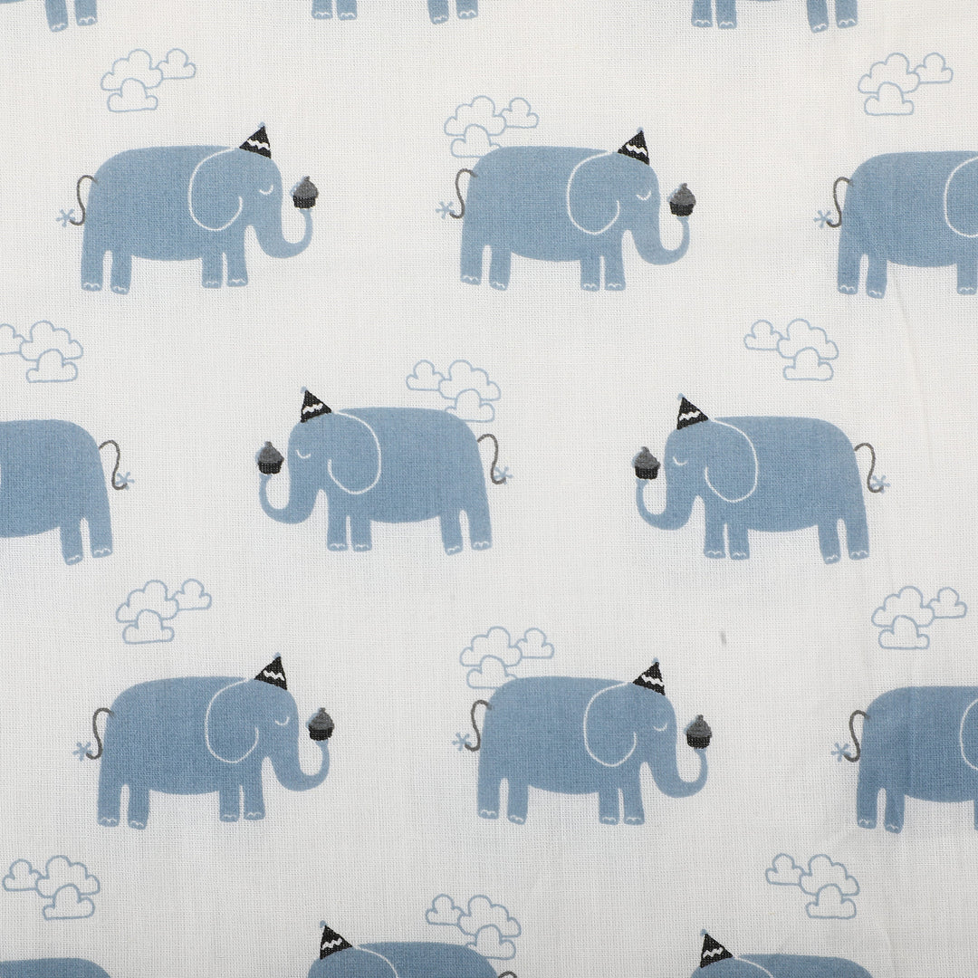 100% Organic Cotton Baby Dohar - Elephants