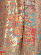 Meher Zari 100% Fine Wool Reversible Shawl - Mustard - 131