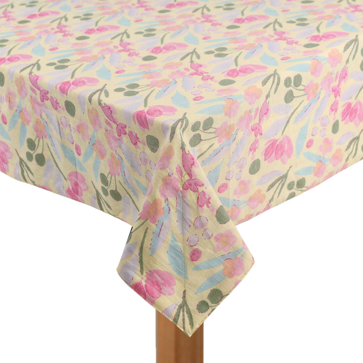 Jaipuri Square Cotton Table Cover - 125(40 x 40 inches)