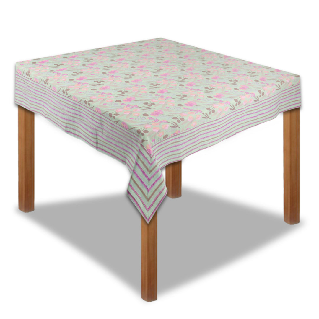 Jaipuri Square Cotton Table Cover - 126(40 x 40 inches)