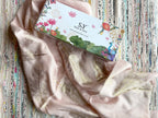 Foil Feather 100% Fine Wool Stole - Pink