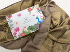 His/Her Gold Zari Reversible 100% Fine Wool Shawl
