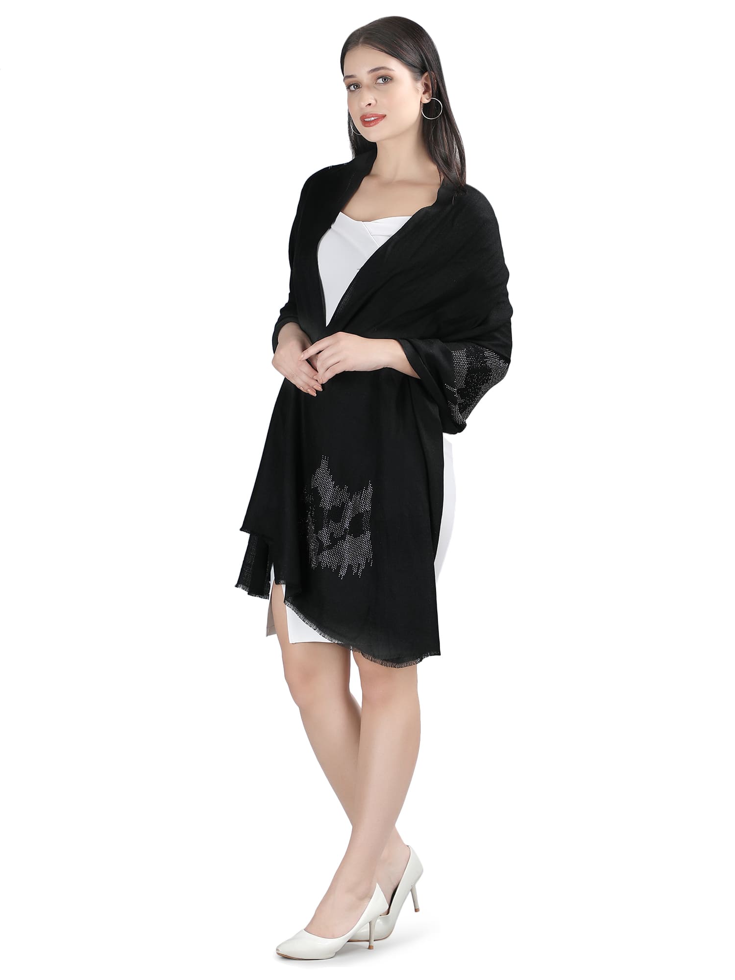 Abstract Crystals 100% Fine Wool - 316 - Black