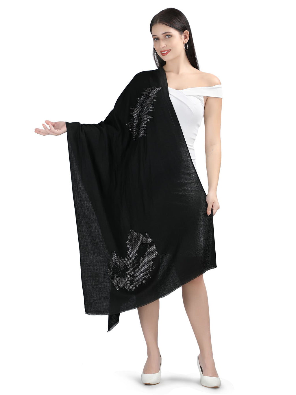 Abstract Crystals 100% Fine Wool - 316 - Black