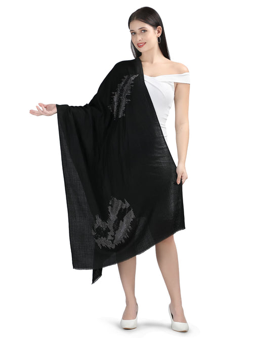 Abstract Crystals 100% Fine Wool - 316 - Black