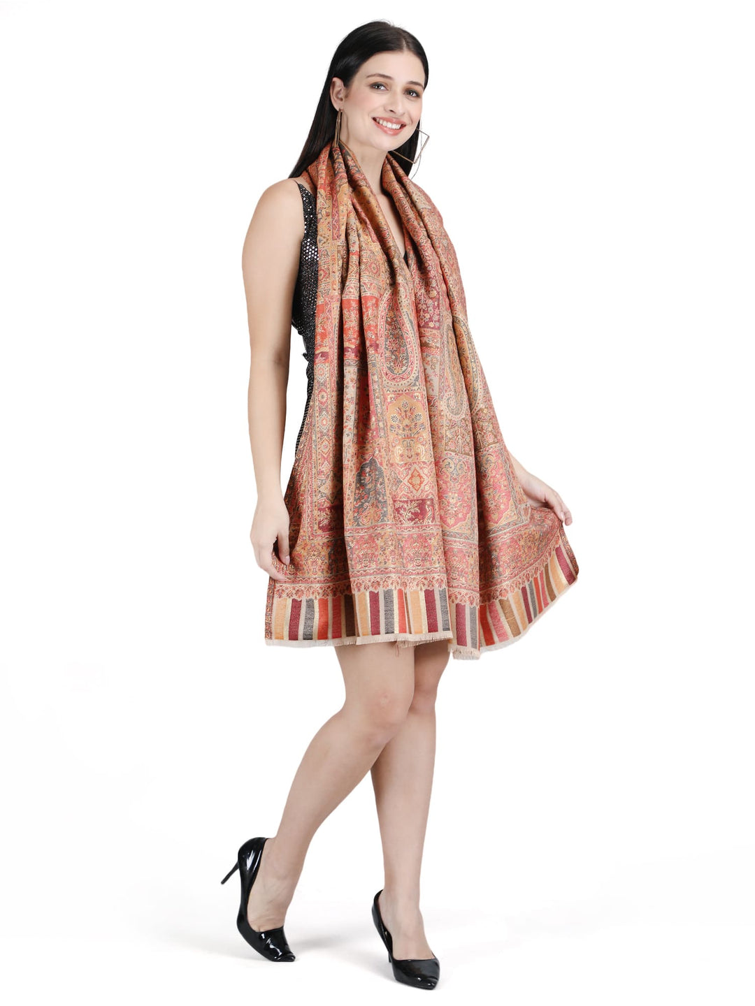 Him/Her Mughal Darbar Modal Stole (beige)