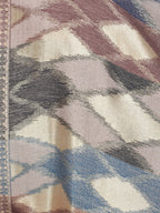 Noor Ikat Weave Shawl With Zari - Brown & Beige- 157