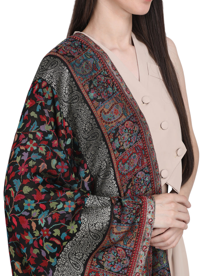 Kani Zari Modal Wool Stole - 341