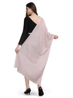 Pink Tweed Fine Wool Stole - 342