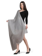 Grey Tweed Fine Wool Stole - 343