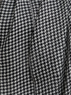Black Tweed Fine Wool Stole - 344