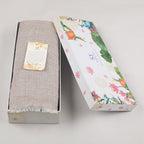 Beige Tweed Fine Wool Stole - 345