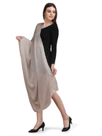 Beige Tweed Fine Wool Stole - 345