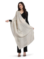 Ivory Moonlight Gold Tree 100% Fine Wool Stole- 346