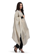 Ivory Moonlight Gold Tree 100% Fine Wool Stole- 346