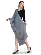 Blue Tweed Fine Wool Stole - 351