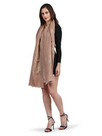 Rose Moonlight Zari Tree 100% Fine Wool Stole - 357