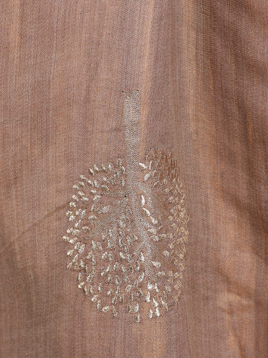 Rose Moonlight Zari Tree 100% Fine Wool Stole - 357