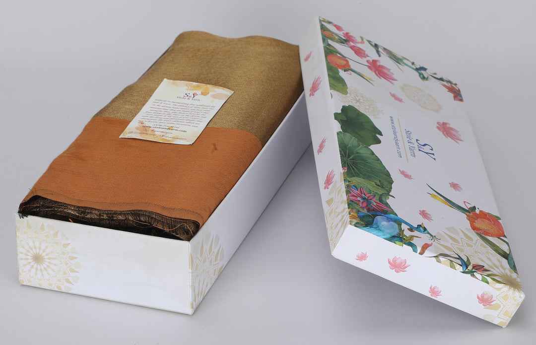 Zari Reversible 100% Fine Wool Shawl-159