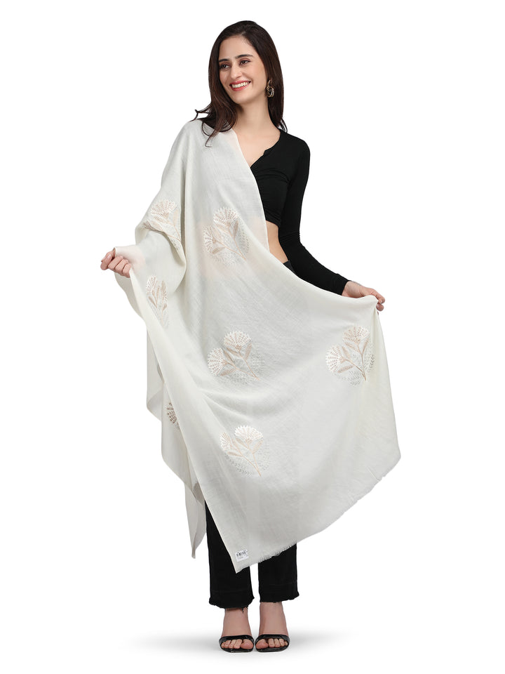 White Tree 100% Fine Wool Stole - 362