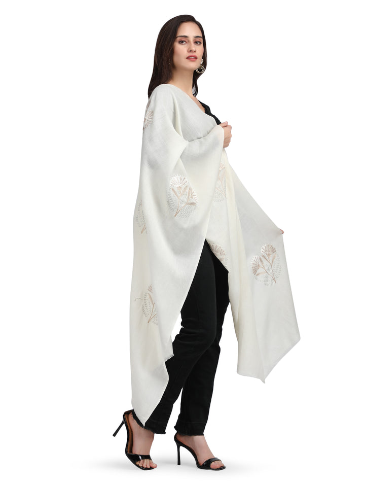 White Tree 100% Fine Wool Stole - 362