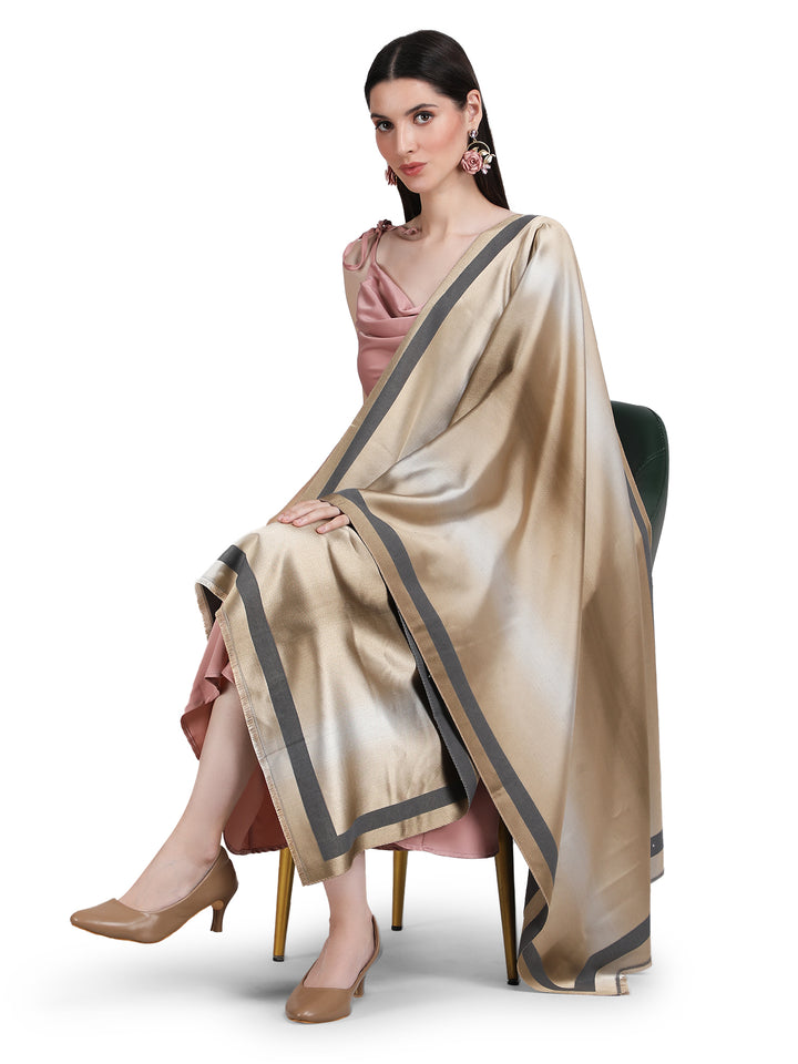 Grey Twilight Acrylic Stole - Fawn