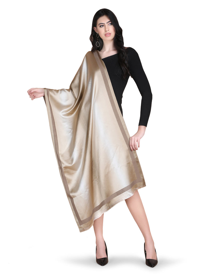 Grey Twilight Acrylic Stole - Fawn
