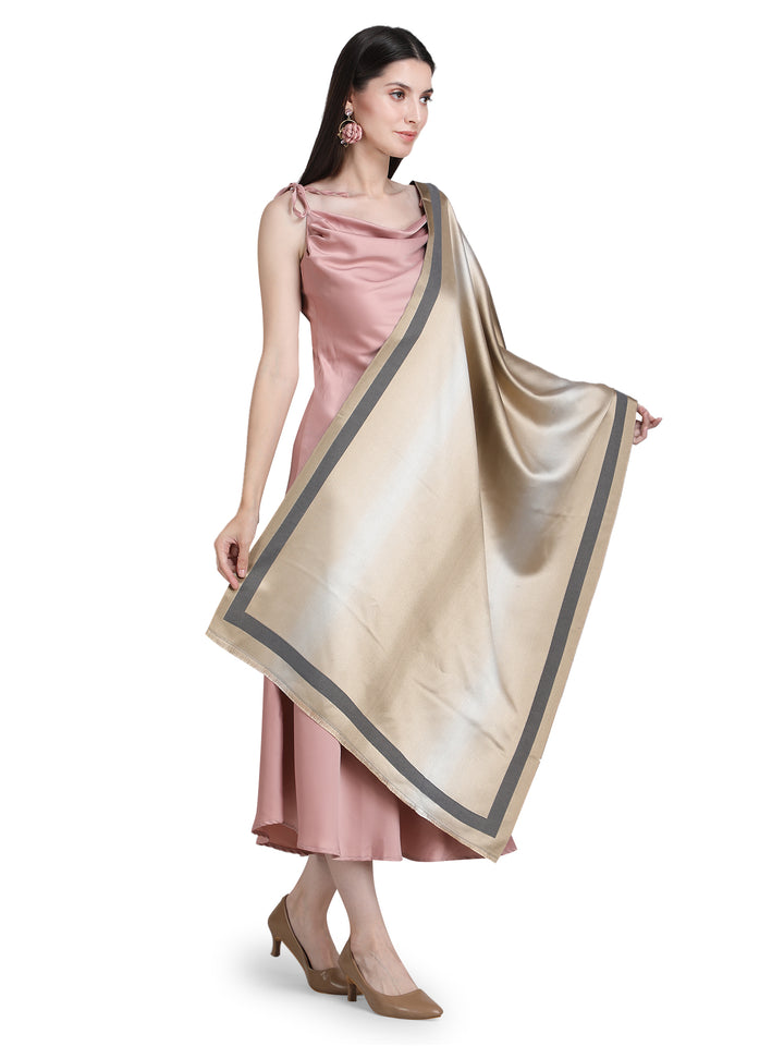 Grey Twilight Acrylic Stole - Fawn
