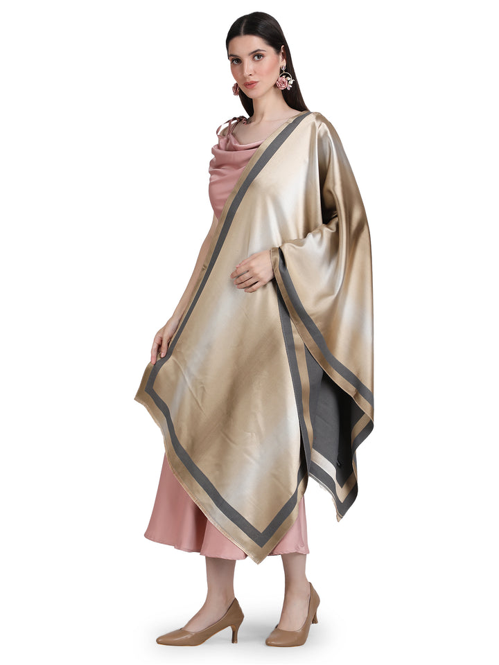 Grey Twilight Acrylic Stole - Fawn