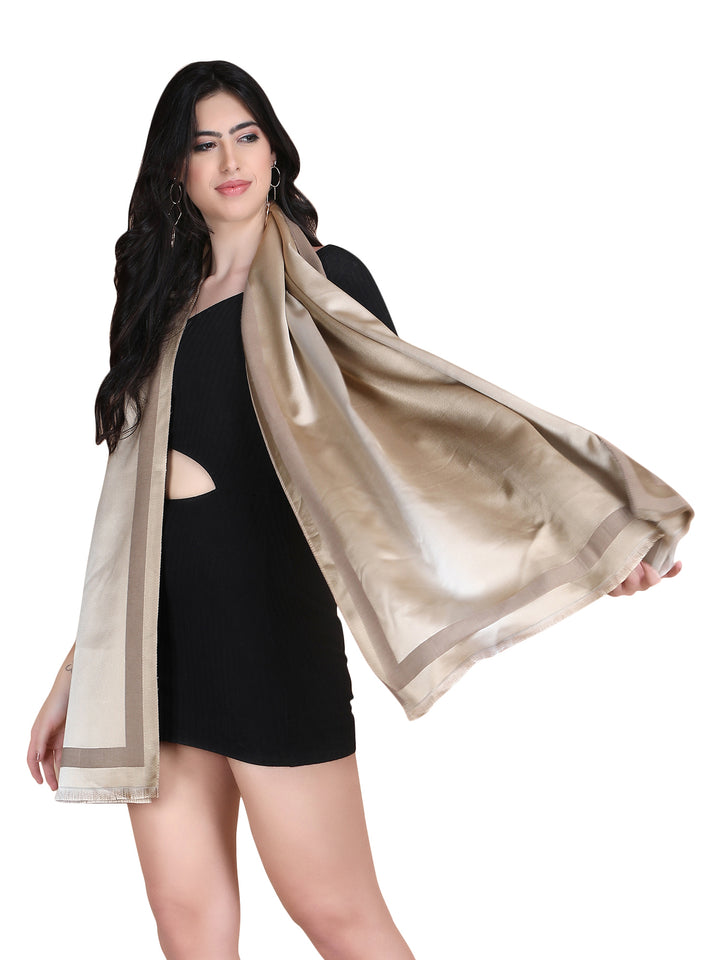 Grey Twilight Acrylic Stole - Fawn