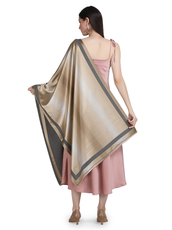 Grey Twilight Acrylic Stole - Fawn