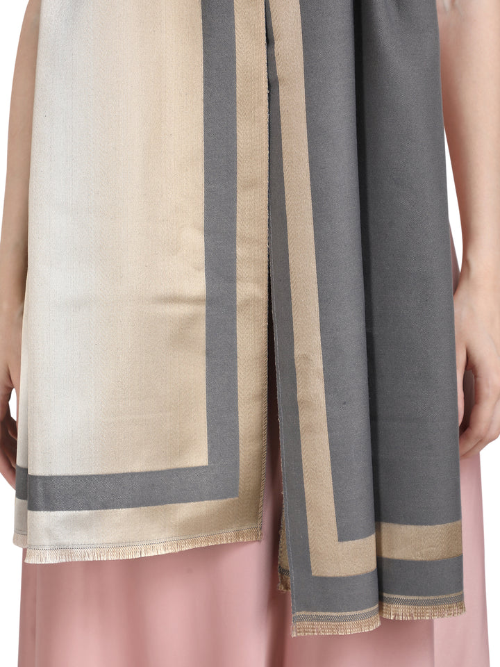 Grey Twilight Acrylic Stole - Fawn
