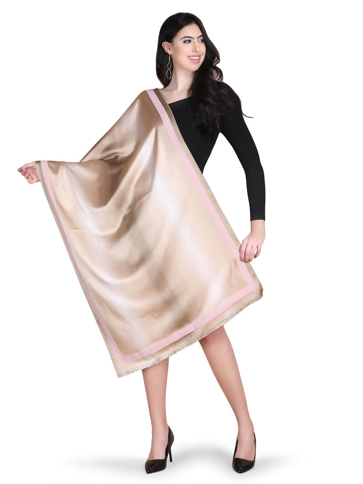 Pink Twilight Acrylic Stole - Fawn