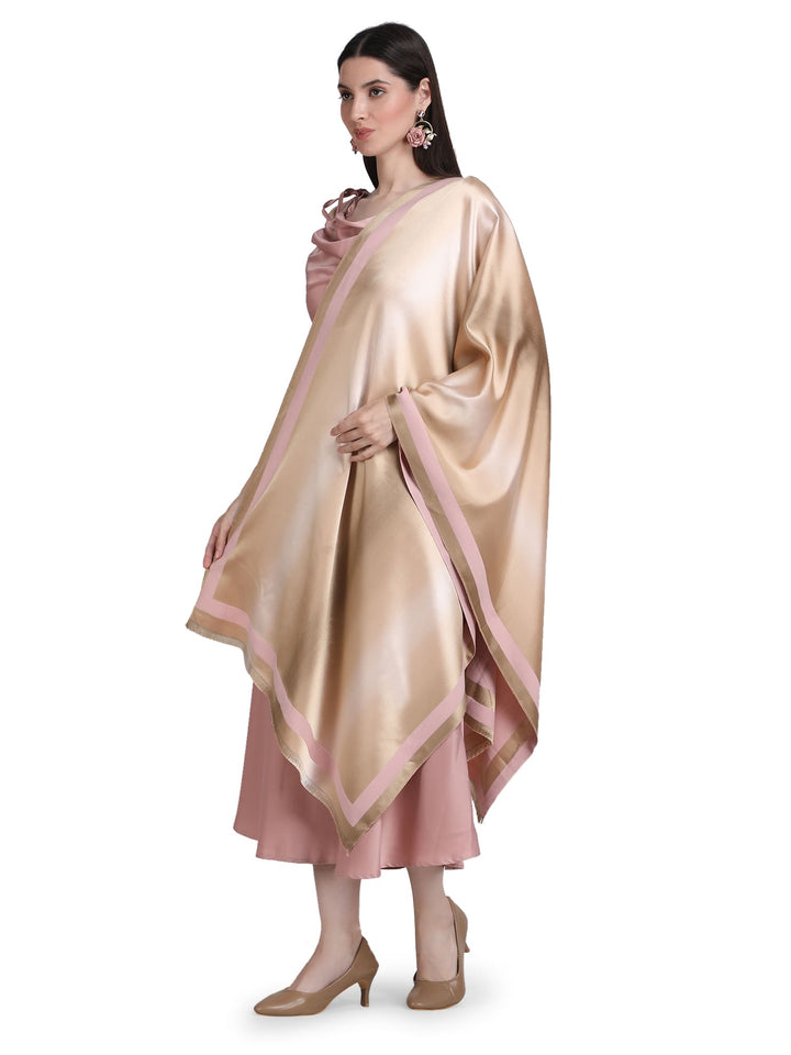 Pink Twilight Acrylic Stole - Fawn